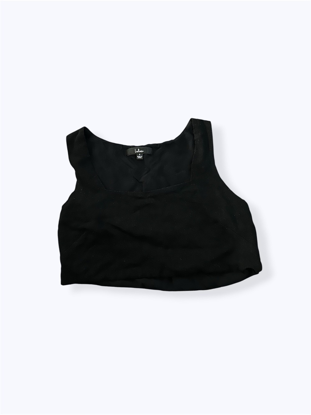 Lulu’s Square Neck Linen Blend Crop Top
